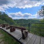 Widok na Tworylne z tarasu widokowego